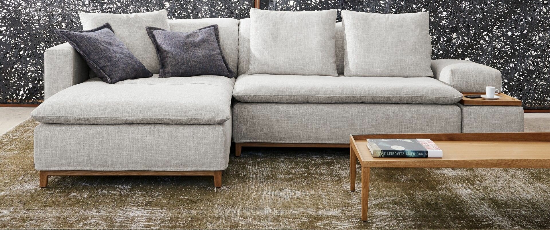 Signet Isla Polstergarnitur Schlafsofa 136 mit Chaiselongue