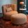KFF Gaia Divano Lounge Sessel mit Hocker
