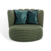 KFF Gaia Divano Lounge Sessel Piccolo in gemustertem Bezug
