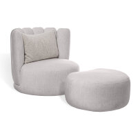 KFF Gaia Divano Lounge Sessel Piccolo mit passendem Hocker