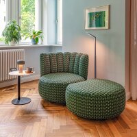 KFF Gaia Divano Lounge Sessel Piccolo mit Ottomane