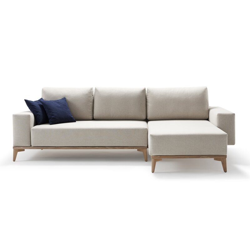 Signet Skagen Schlafsofa mit Chaiselongue und Bettkasten