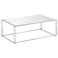 Bacher Minero Couchtisch 110x60 cm mit Klarglasplatte