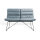 KFF Arva Bank 2-sitzer in Leder Sauvage blue