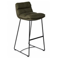KFF Arva Barhocker in Leder Rawhide olive und...