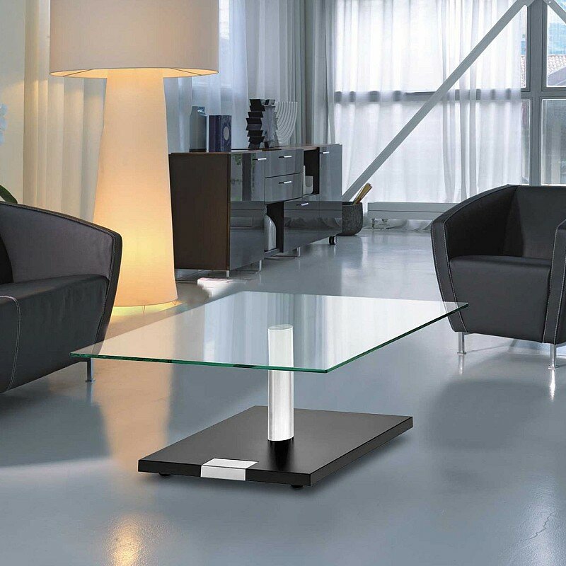 Bacher Alto Couchtisch 75x75 cm - H&ouml;henverstellbar 46 - 62 cm