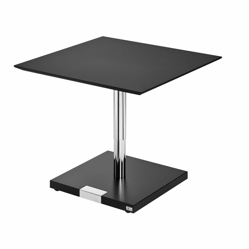 Bacher Alto Couchtisch 75x75 cm - H&ouml;henverstellbar 46 - 62 cm