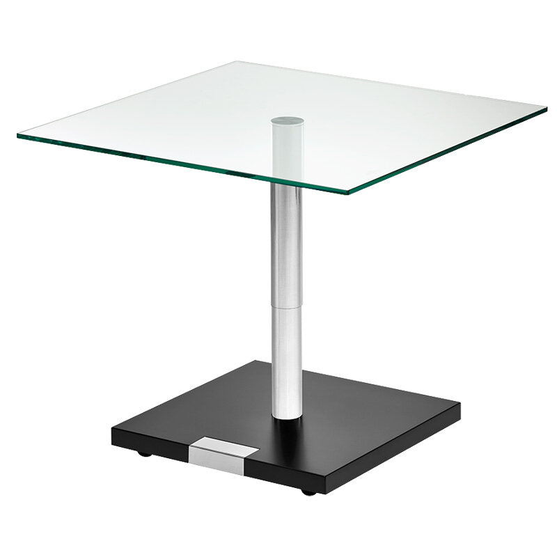 Bacher Alto Couchtisch 75x75 cm - H&ouml;henverstellbar 46 - 62 cm