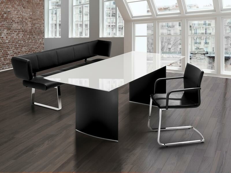 Bacher Mirado Esstisch mit Wangen-Untergestell und fester Platte | Plattenl&auml;nge w&auml;hlbar von 160-240 cm