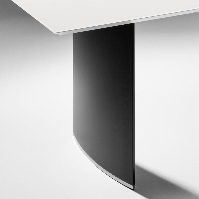 Bacher Mirado Esstisch mit Wangen-Untergestell und fester Platte | Plattenl&auml;nge w&auml;hlbar von 160-240 cm