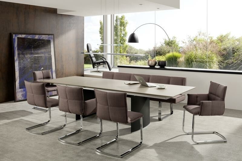 Bacher Mirado Auszugstisch mit Wangen-Untergestell | Plattenl&auml;nge w&auml;hlbar von 150-210 cm