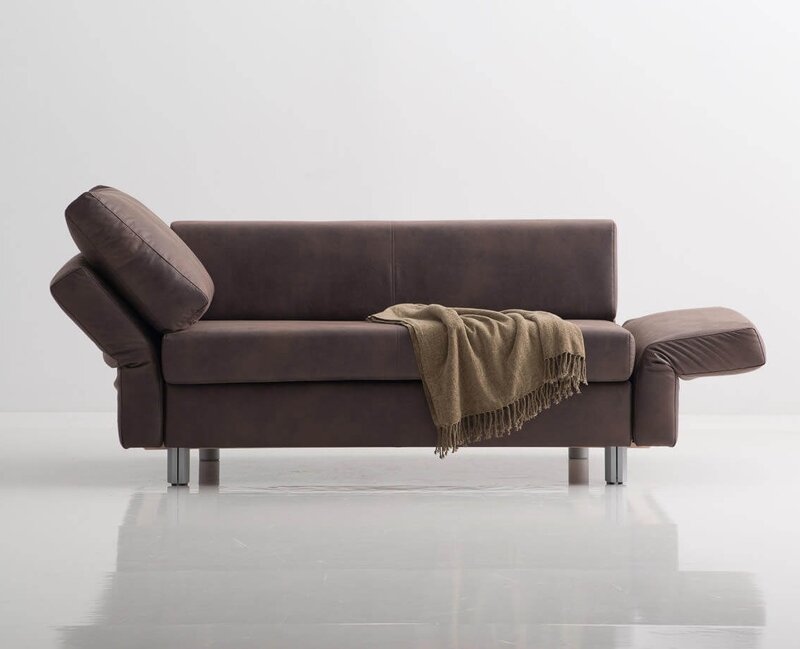Franz Fertig Vip Sofa in Leder Gesamtbreite 214cm