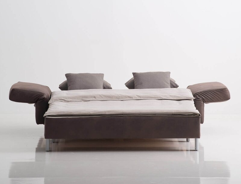 Franz Fertig Vip Sofa in Leder Gesamtbreite 214cm