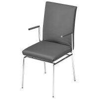 Bacher Filon Armlehnstuhl Gestell Chrom hochglanz