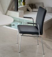 Bacher Filon Armlehnstuhl Gestell Chrom hochglanz