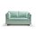 Signet Paula Sofa in Bezug Lesa mint