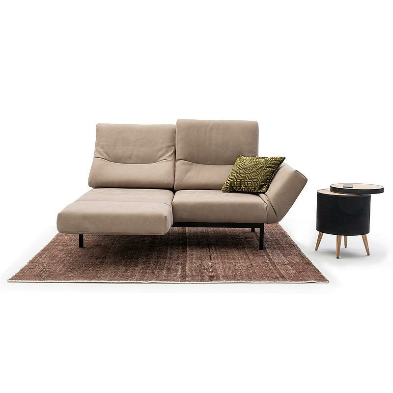 Signet Chimba Ledersofa mit zwei Drehsitzen