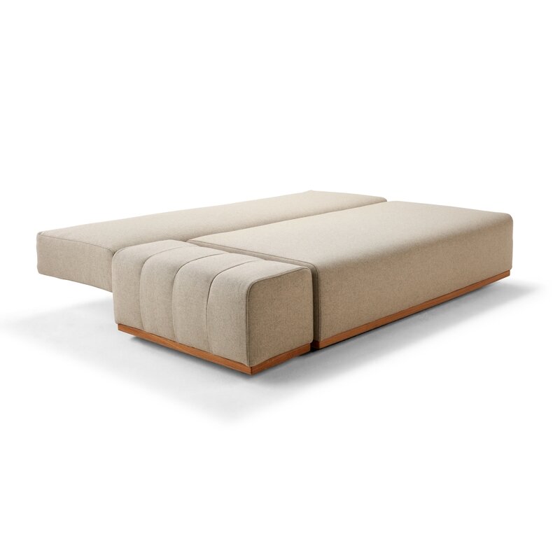 Signet Tamm Schlafsofa mit Hocker