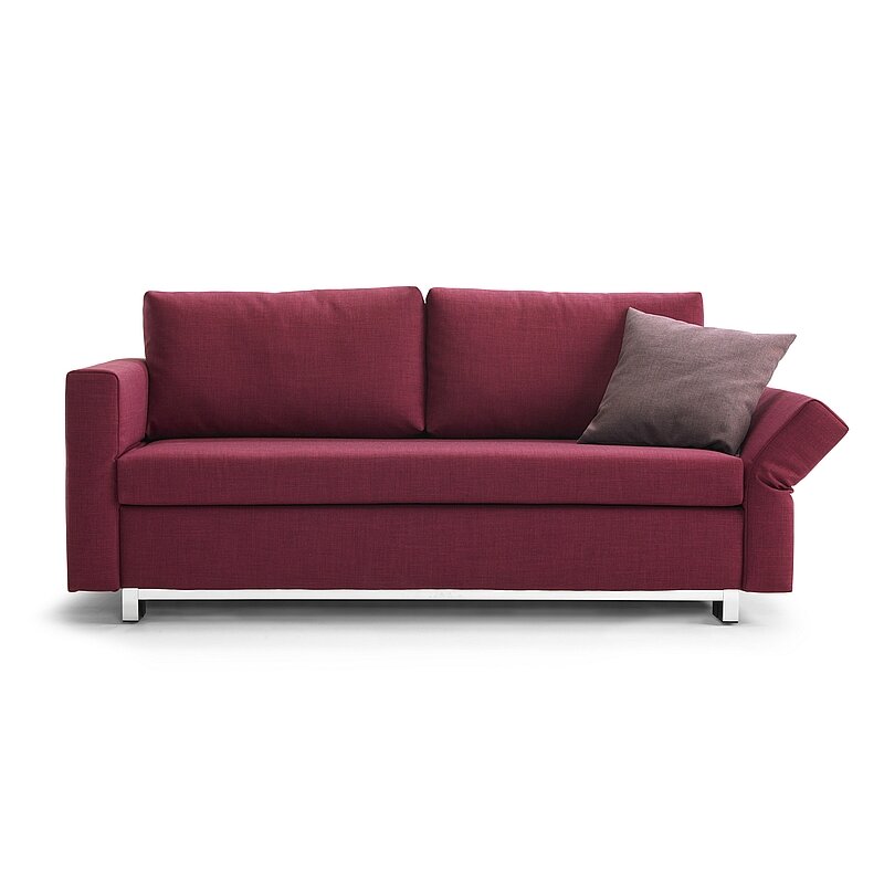 Signet Nick Schlafsofa in Stoff rot