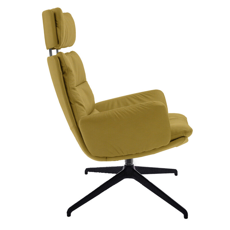 KFF Arva Lounge Sessel drehbar 4-Fu&szlig;-Stern-Gestell SL