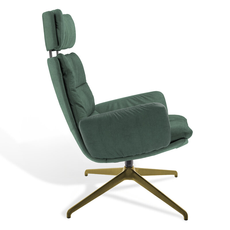 KFF Arva Lounge Sessel drehbar 4-Fu&szlig;-Stern-Gestell SL