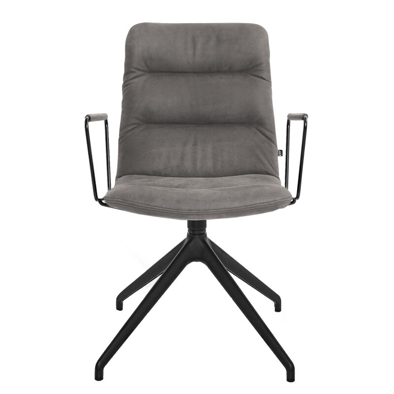 KFF Arva Light Stuhl mit schmaler Armlehne Sterngestell SL