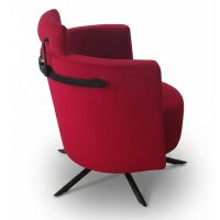 Signet Gazo Clubsessel mit Bezug Milan rot