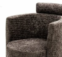 Signet Gazo Clubsessel in Bezug Stoff Monza anthrazit - Detailansicht