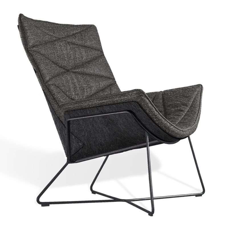 KFF Nest Pure Lounge Sessel Drahtkreuzgestell