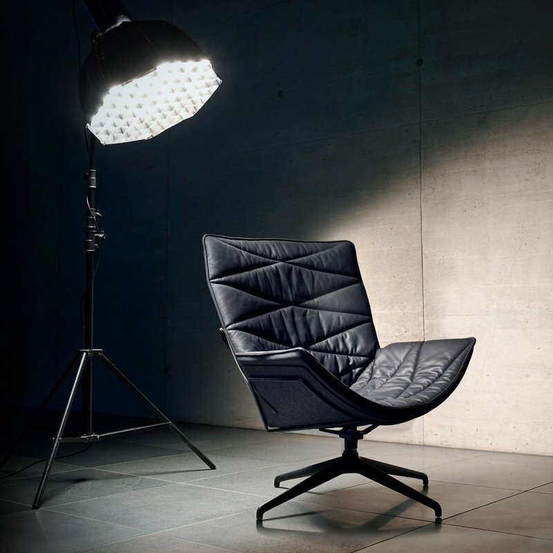 KFF Nest Pure Lounge Sessel 4-Fu&szlig;-Stern-Gestell SL