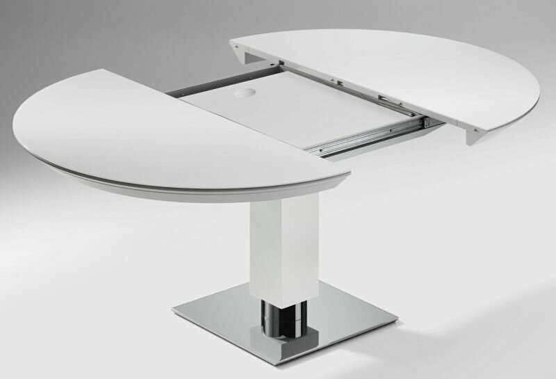 Bacher Todo Tisch Platte FENIX NTM oder Keramik rund 135 cm - ausziehbar auf 190 cm