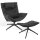 KFF Nest Lounge Sessel mit Kopfstütze und Hocker