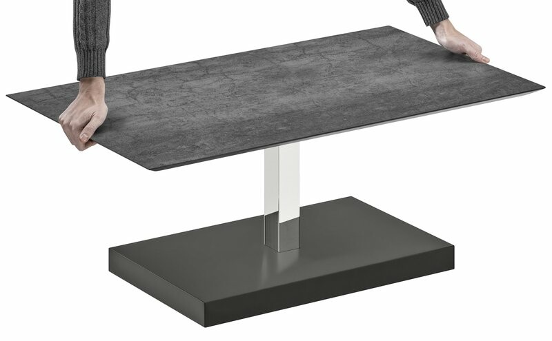 Bacher Sonvida Due Couchtisch höhenverstellbar 46-62 cm (Größe wählbar)