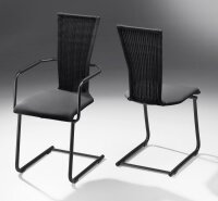 Bacher Giacomo Rundrohr Freischwinger - Stuhl oder Armlehnstuhl