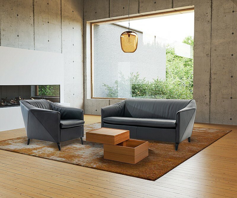 Signet Damian Sofa mit Sessel