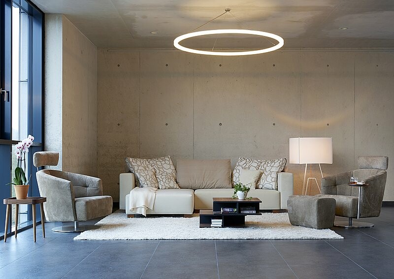 Signet Pallini Schlafsofa mit Chaiselongue - Armlehnen hoch