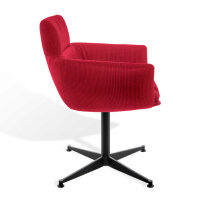 KFF Faye Stuhl drehbar mit Armlehnen 4-Fuß-Stern-Gestell FSX