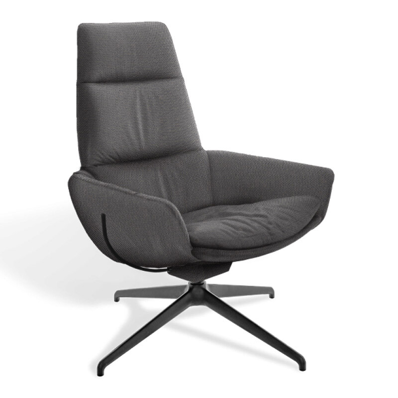 KFF Faye Lounge Sessel drehbar 4-Fu&szlig;-Stern Gestell SL
