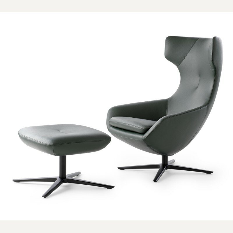 Leolux Caruzzo Hocker Fine mit Sessel
