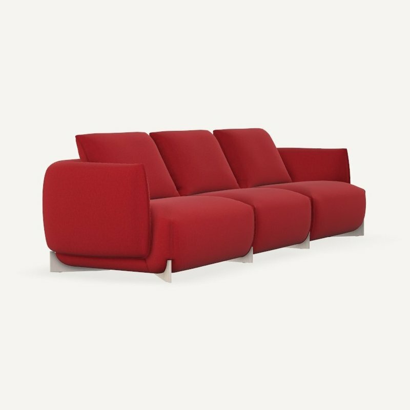 Leolux Naila Sofa 3-sitzig (2x Endteil 85 mit Armlehne und 1x Mittelteil 85)