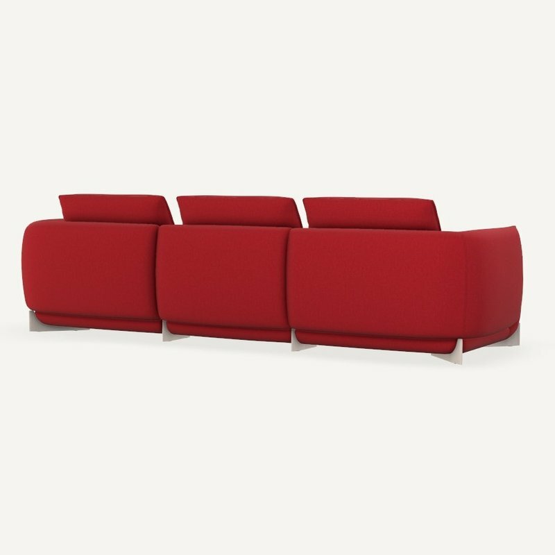 Leolux Naila Sofa 3-sitzig (2x Endteil 85 mit Armlehne und 1x Mittelteil 85)