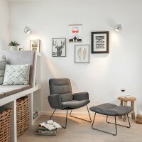 KFF Arva Light Lounge Sessel mit Armlehnen