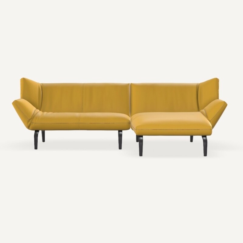 Leolux Devon Sofa 2,5-sitzig mit Chaiselongue gro&szlig;