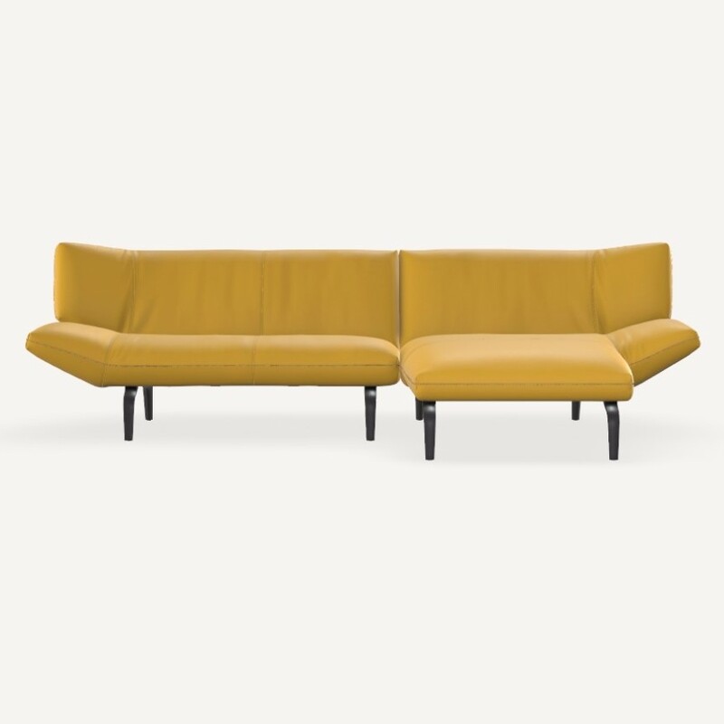 Leolux Devon Sofa 2,5-sitzig mit Chaiselongue gro&szlig;