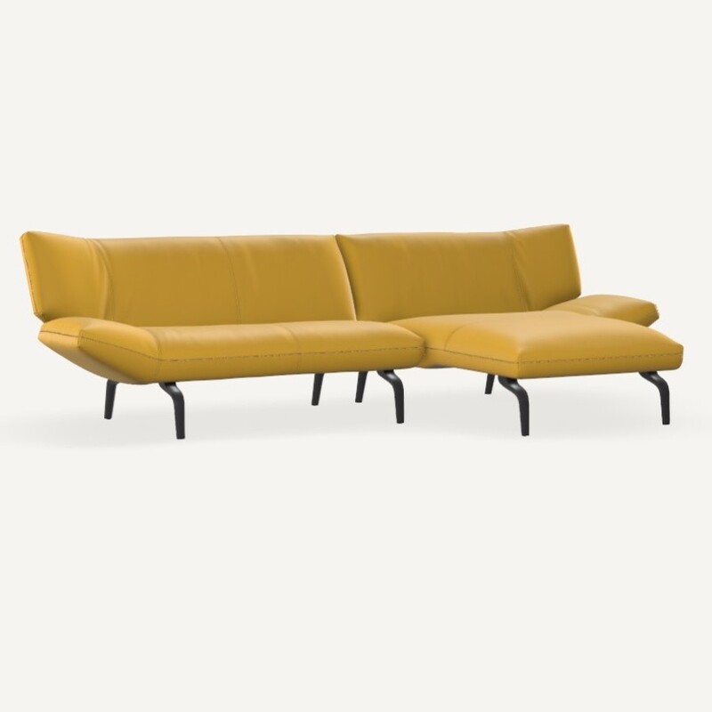 Leolux Devon Sofa 2,5-sitzig mit Chaiselongue gro&szlig;