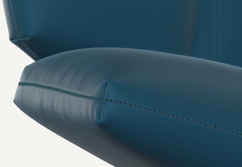 Leolux Devon Sofa 3-sitzig mit Chaiselongue groß
