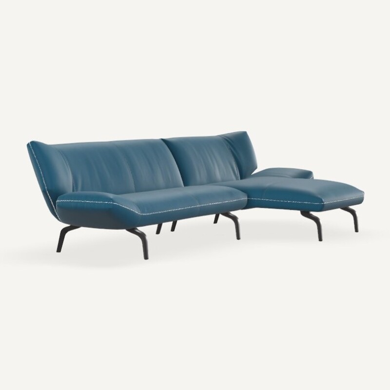 Leolux Devon Sofa 3-sitzig mit Chaiselongue groß