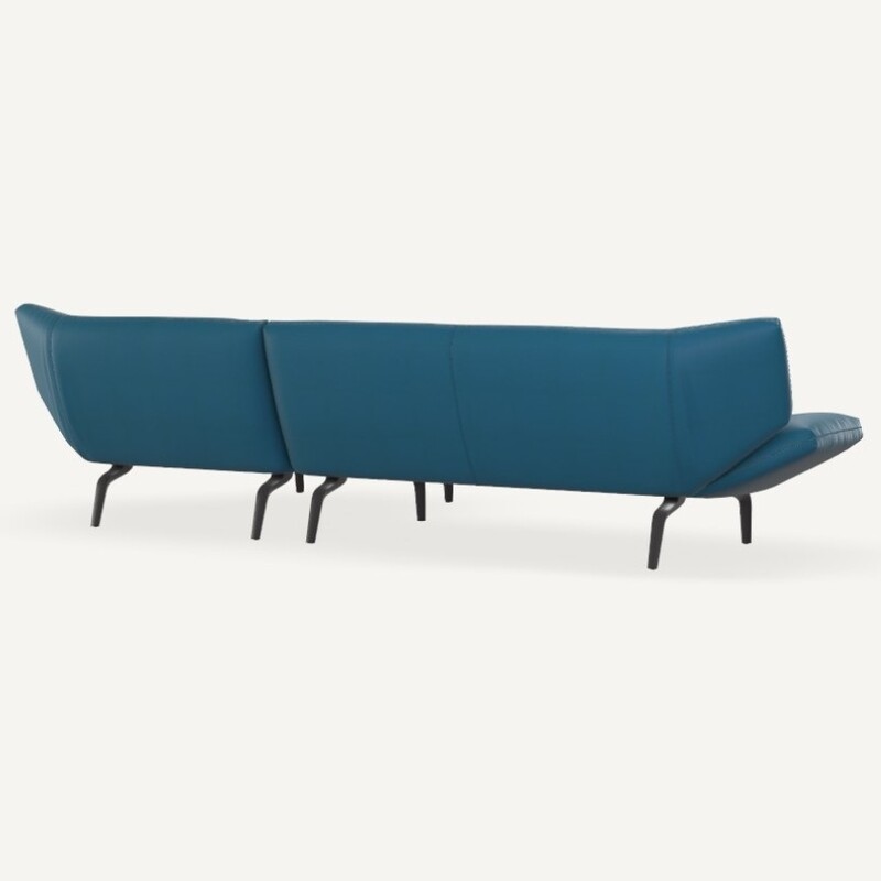 Leolux Devon Sofa 3-sitzig mit Chaiselongue groß