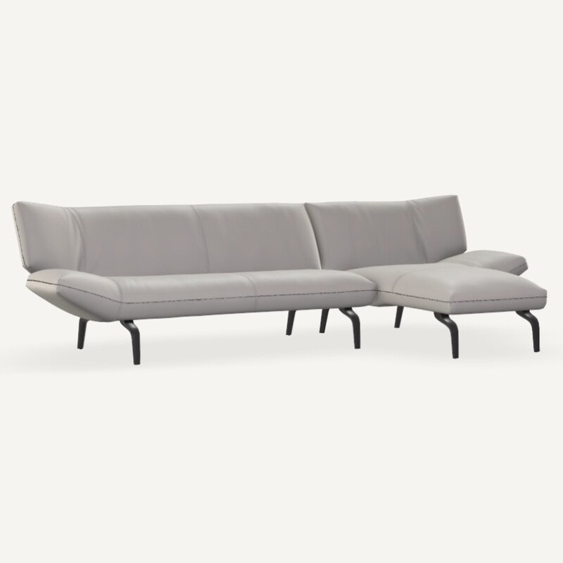Leolux Devon Sofa 3-sitzig mit Chaiselongue groß