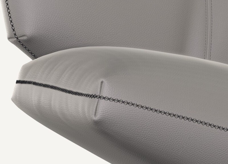 Leolux Devon Sofa 3-sitzig mit Chaiselongue groß